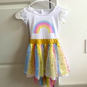 High low rainbow sparkly dress (3T/4T)